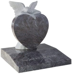 wg163 heart shaped memorial