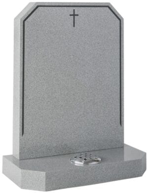 wg178 abbey grey churchyard memorial with splay shoulders