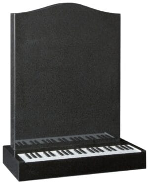 wg208 individual monument with cnc carved keyboard design