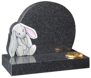wg228 children's memorial with painted bunny