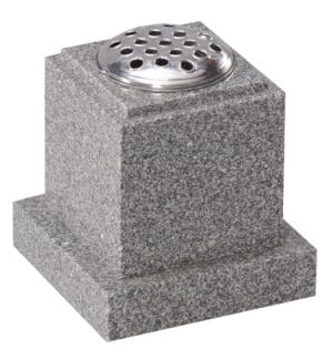 wg271 cremation memorial vase with square design