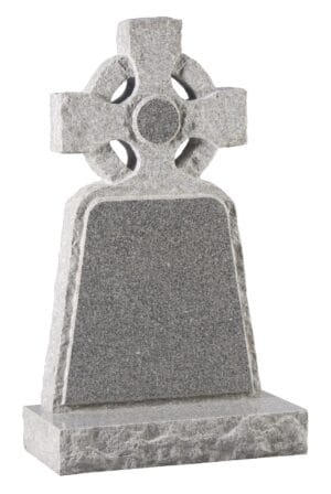 WG62 Celtic Wheel-Style Headstone