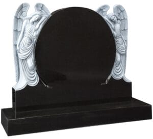 wg81 circular memorial with carved angels