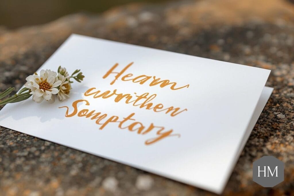 sympathy card